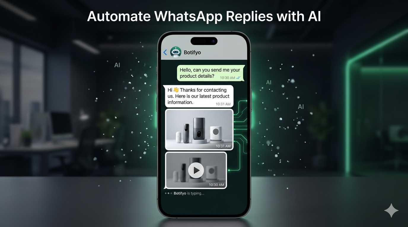 AI bot replying to WhatsApp customers automatically