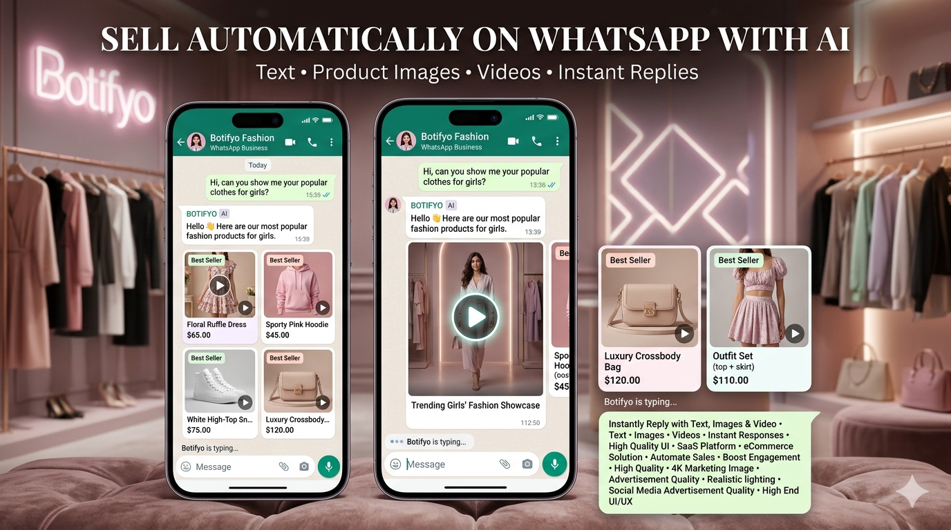 Sell automatically on WhatsApp with AI — Botifyo